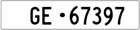 Trailer License Plate